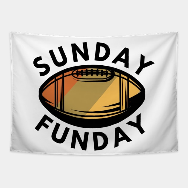 Sunday Funday saying for football lovers Tapestry by Houseofwinning