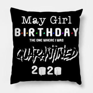 may girl birthday 2020 Pillow