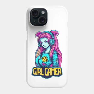 Girl gamer. Phone Case