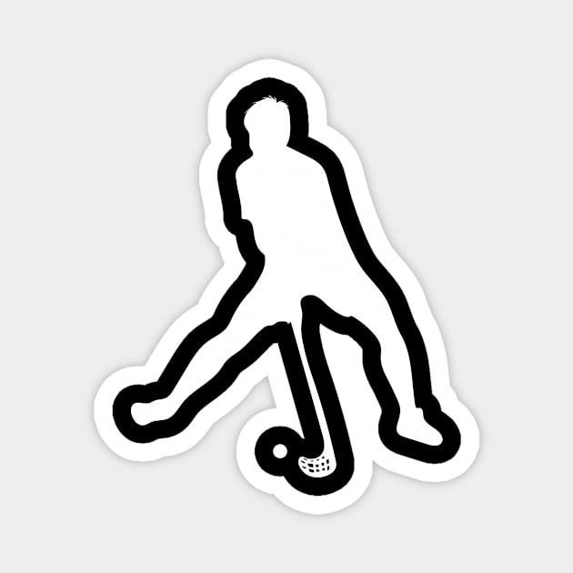 floorball player Magnet by Johnny_Sk3tch