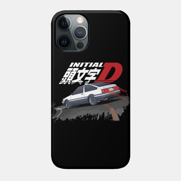 Initial D AE86 - JDM Mountain Downhill Night Ride Drift Racing Takumi Fujiwara - Initial D - Phone Case