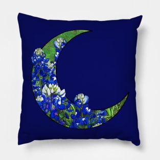 Bluebonnet Moon Pillow