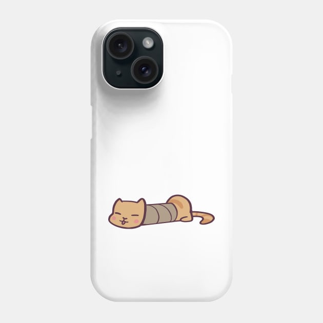 Silly Cat In Paper Roll Tube Phone Case by ThumboArtBumbo