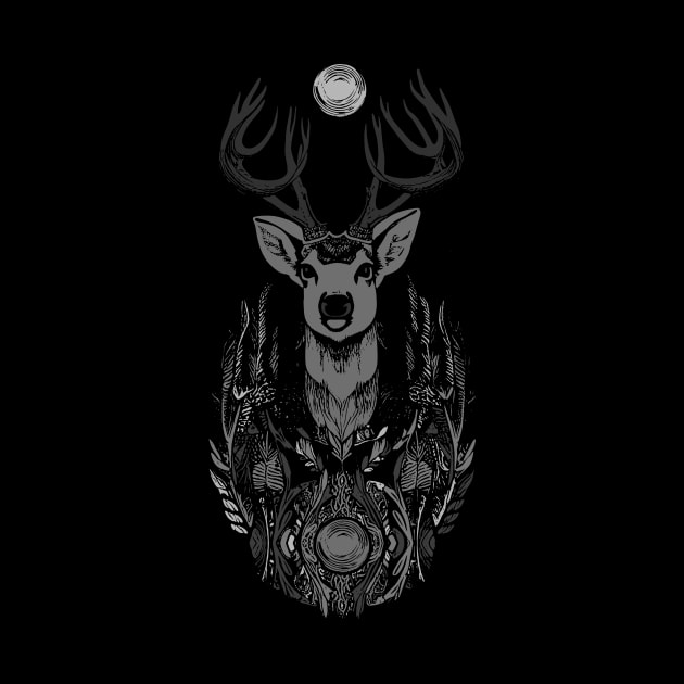 Deer. Monochrom. by yulia-rb