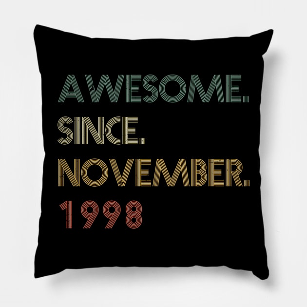 Awesome Since November 1998 Pillow by potch94