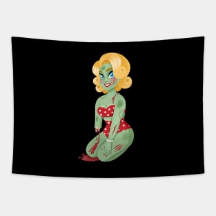 Zombie Pin-up - Blondie Tapestry