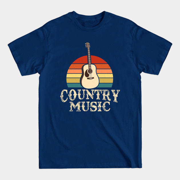 Discover Country Music Retro Vintage Guitar - Country Music Retro Vintage Guitar - T-Shirt