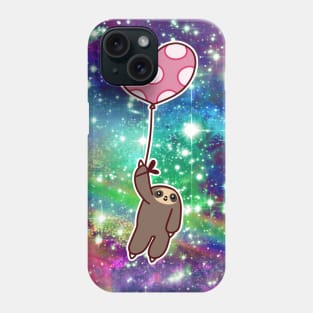 Heart Balloon Sloth Rainbow Space Phone Case