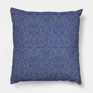 Purple maze Pillow