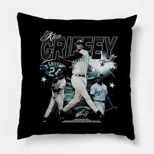 Ken Griffey Jr. Vintage Collage Pillow