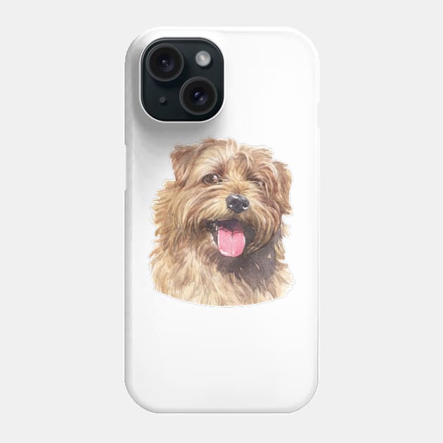 Copy of Norfolk Terrier Watercolor Art Phone Case by doglovershirts