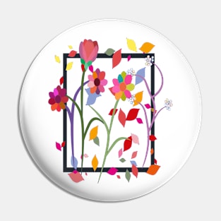 Fiesta Spring Flowers Pin