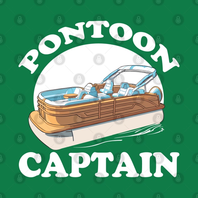 Pontoon Captain Boat Boating by DigitalNerd