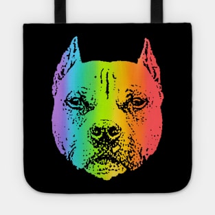 Rainbow Pit Bull Tote