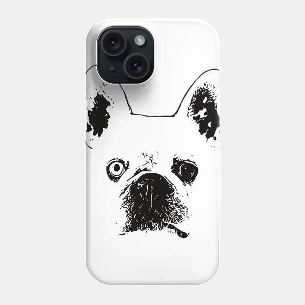 French Bulldog Face Phone Case by DoggyStyles