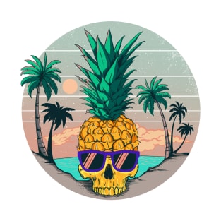 Summer Pineapple Skull T-Shirt