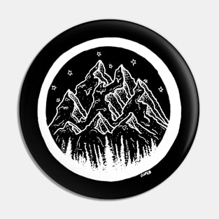 Mountains and Pines Pin