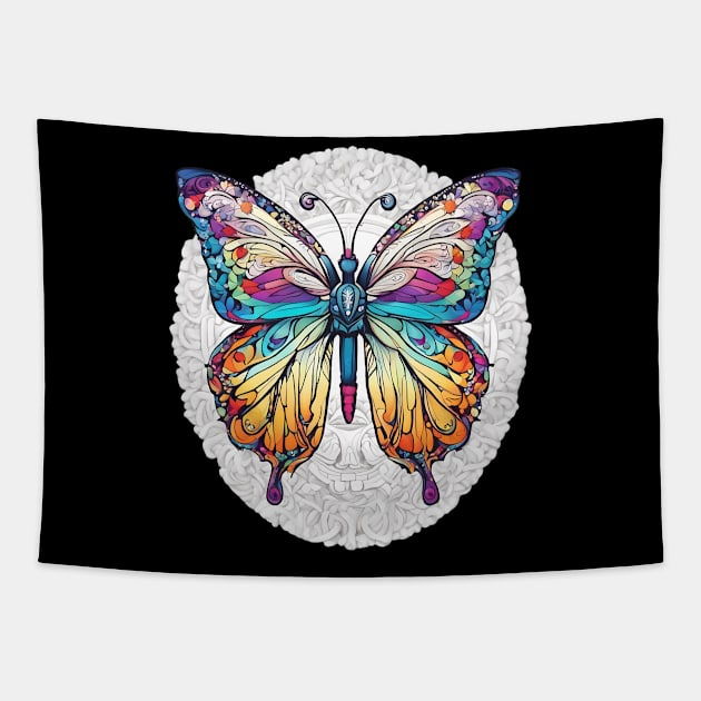 Colorful Butterfly Tapestry by animegirlnft