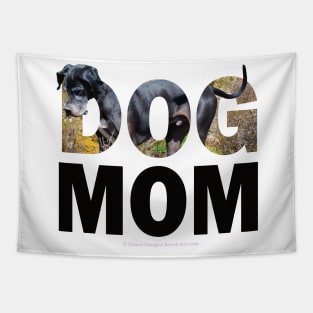 DOG MOM - Great Dane oil painting word art Tapestry