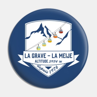 La Grave La Meije white Pin