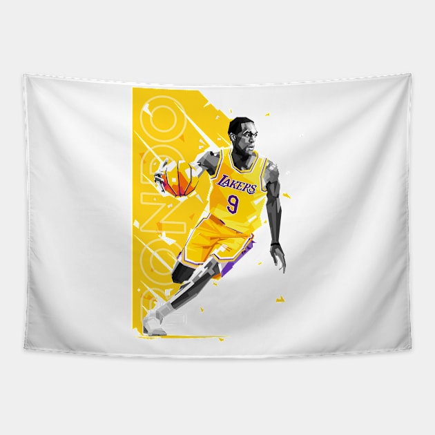 Rajon Rondo Dribble Tapestry by dsatrio99