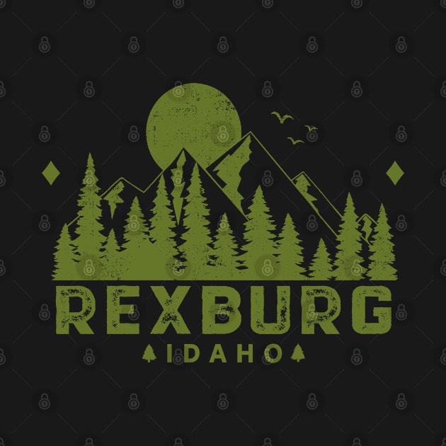 Rexburg Idaho Mountain Souvenir by HomeSpirit