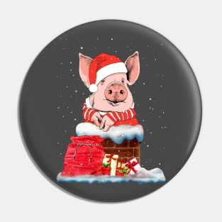 pig santa claus. Pin