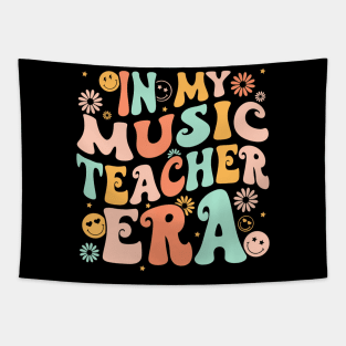 In My Music Teacher Era Back To School First Day Groovy Tapestry