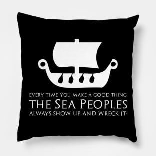 Sea Peoples - Greek Mycenaean Egyptian Levantine History Pillow