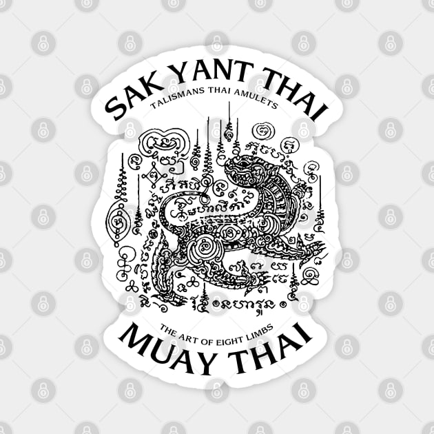 Sak Yant Thai Magnet by KewaleeTee