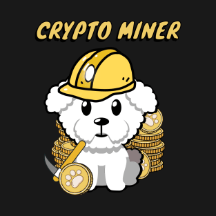 Cute furry dog is a crypto miner T-Shirt