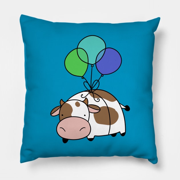 Balloon Cow Pillow by saradaboru