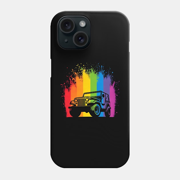 jeep lgbt Phone Case by FUNNY LIFE