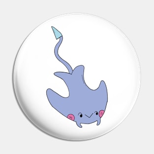 Funny Stingray, Cute Stingray, Kawaii Stingray Pin