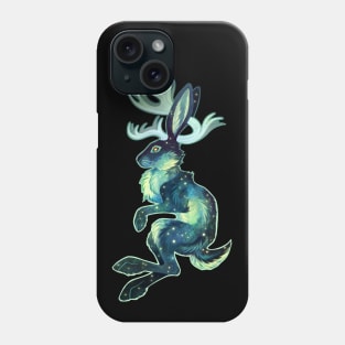 Space Jackalope (Green) Phone Case