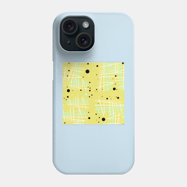 Scratchy Plaid: Yellow Phone Case by boingojennie