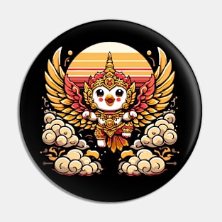 Thai Garuda Cute Kawaii Funny Thailand Myths Bird Man God Pin