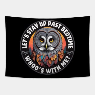 Great Grey Owl Tapestry