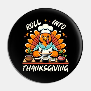 Quirky Thanksgiving Turkey - Suhsi Lovers Pin