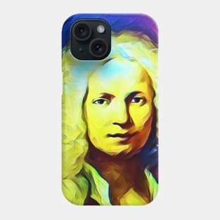 Antonio Vivaldi Colourful Portrait | Antonio Vivaldi Artwork 8 Phone Case