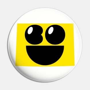 Colorado States of Happynes - Colorado Smiling Face Pin