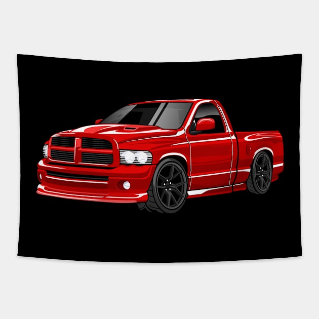 Chevy American Truck Cars Tapestry by masjestudio