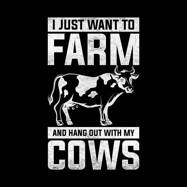 Farmer Retro Cows by shirtsyoulike