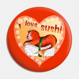 sushi lover red catfish sushi Pin