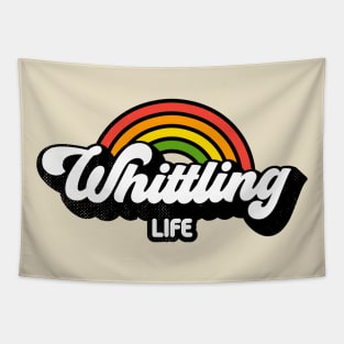 Groovy Rainbow Whittling Life Tapestry