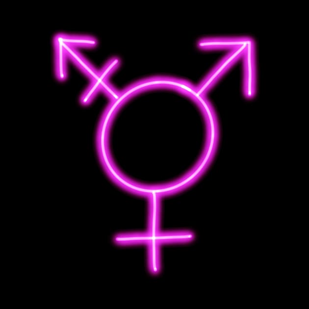 Trans Symbol Neon by winwinshirt