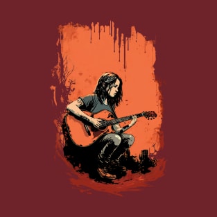 Girl playing the guitar T-Shirt