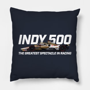 Indy Greatest Spectacle (white text) Pillow