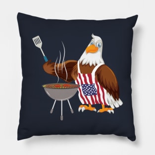 Bald Eagle 4th of July Grilling Pillow