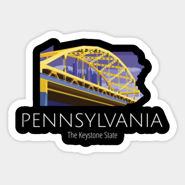 Pennsylvania Proud State Motto The Keystone State Product Pennsylvania Sticker Teepublic